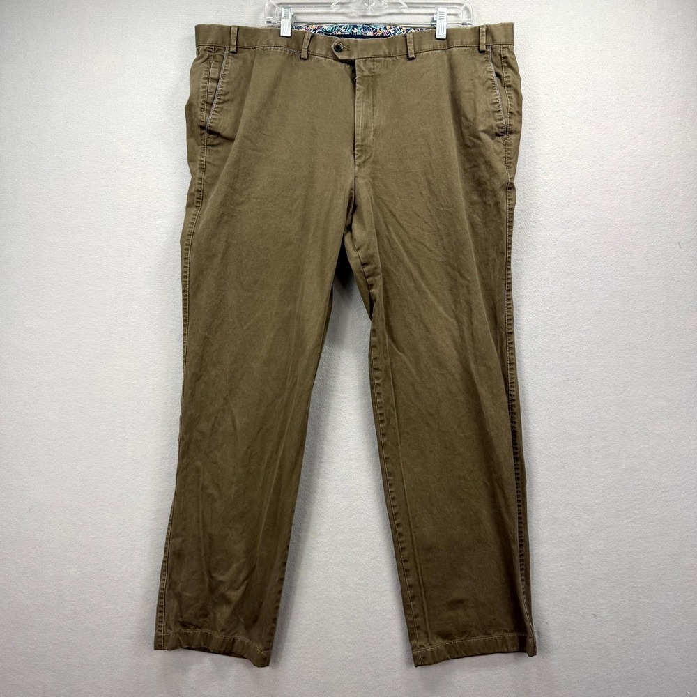 Hiltl The Ultimate Trousers Chino Nobile Pants Mens 42x30 Khaki Floral Doyle
